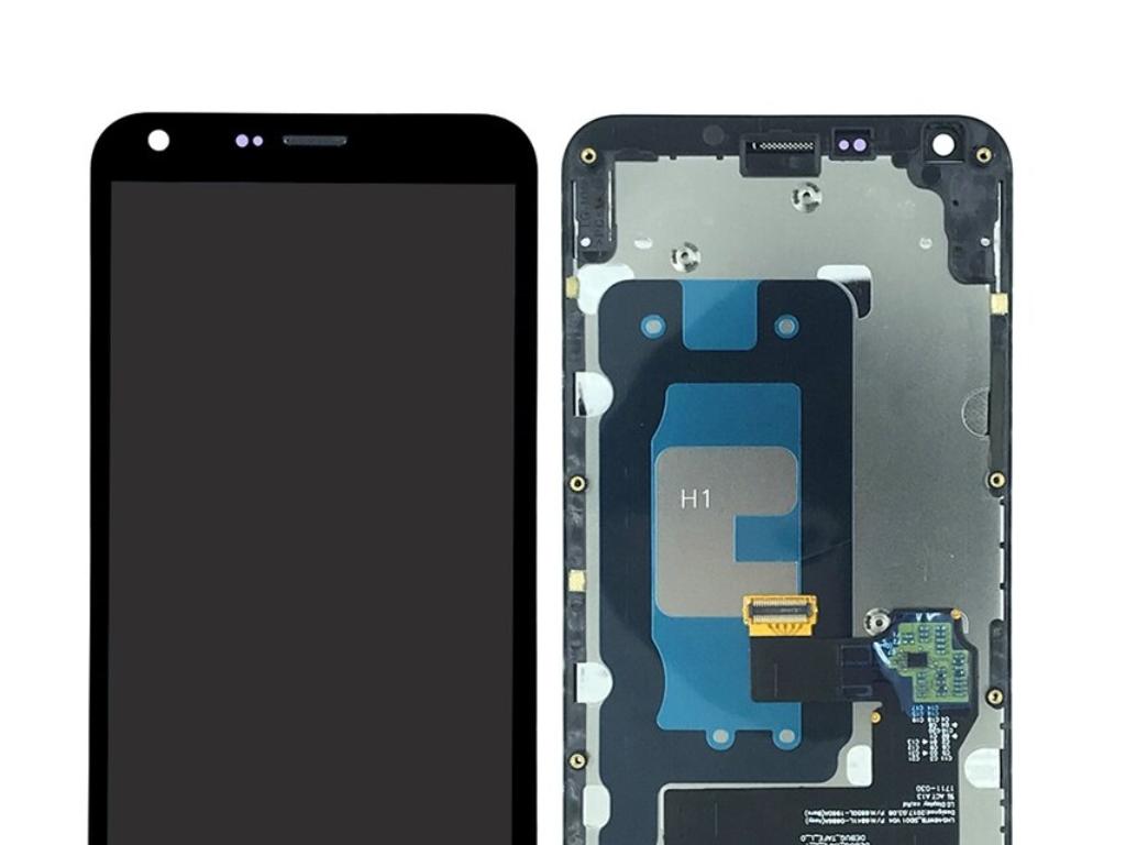 Pantalla Lcd Display Tactil Con Marco Para Lg Q Plus Q Negra