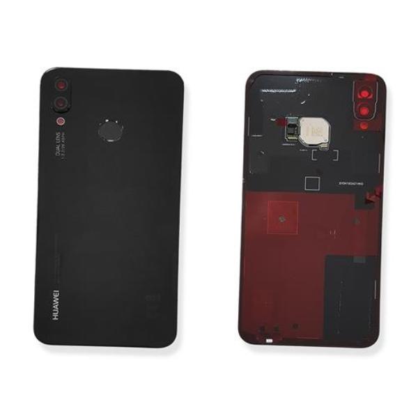 Tapa Trasera Original Para Huawei P Lite Negra Con Lente Y Huella