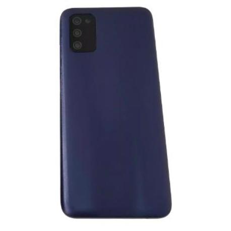 TAPA TRASERA DE BATERIA PARA  GALAXY A03S SM-A037 - CON LENTE - AZUL