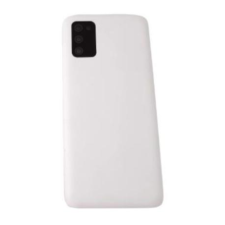 TAPA TRASERA DE BATERIA PARA  GALAXY A03S SM-A037 - CON LENTE - BLANCA