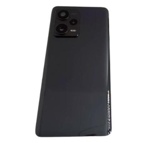 TAPA TRASERA DE BATERIA PARA  REDMI NOTE 12 PRO PLUS - CON LENTE - NEGRA