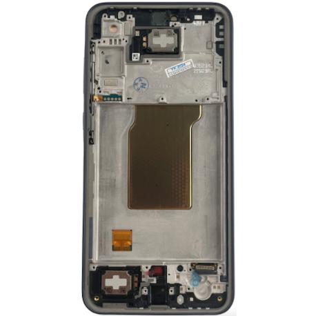 PANTALLA COMPLETA CON MARCO SERVICE PACK PARA  GALAXY A35 5G SM-A356 - NEGRA 