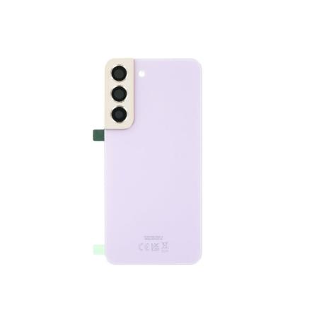 TAPA TRASERA DE BATERIA SERVICE PACK PARA  GALAXY S22 SM-S901 - CON LENTE - VIOLETA