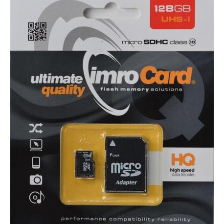 TARJETA SD MICROSDHC IMRO 128GB CLASE 10 UHS-I + ADAPTADOR