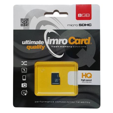 TARJETA SD MICROSDHC IMRO 8GB CLASE 4