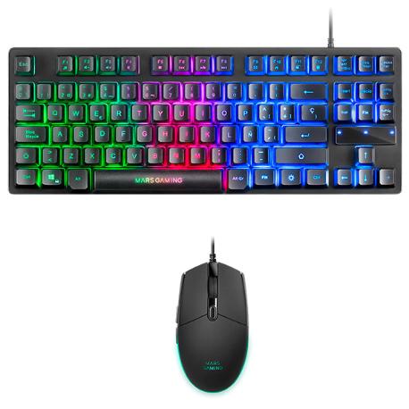 PACK GAMING DE TECLADO TKL Y RATÓN 3200 DPI MARS GAMING MCPTKL