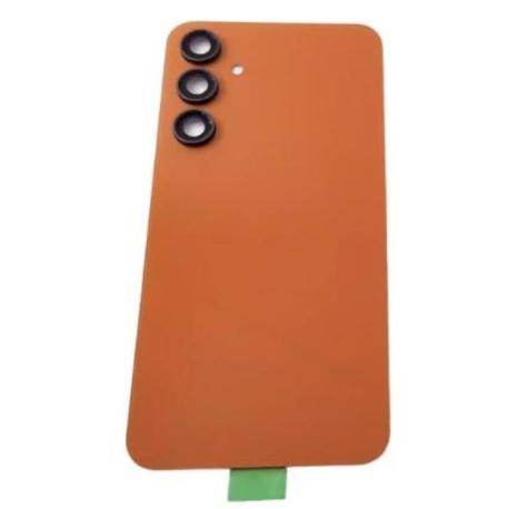 TAPA TRASERA DE BATERIA PARA GALAXY S23 FE SM-S711 - NARANJA - CON LENTE