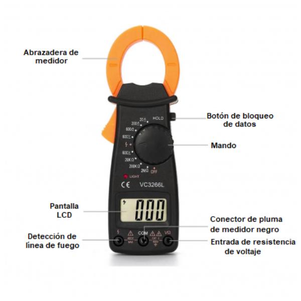 MULTÍMETRO DIGITAL Y PINZA AMPERIMÉTRICA MT87