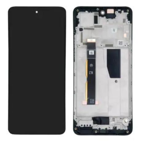 PANTALLA COMPLETA CON MARCO PARA MOTOROLA MOTO G84 5G XT2347  NEGRA 