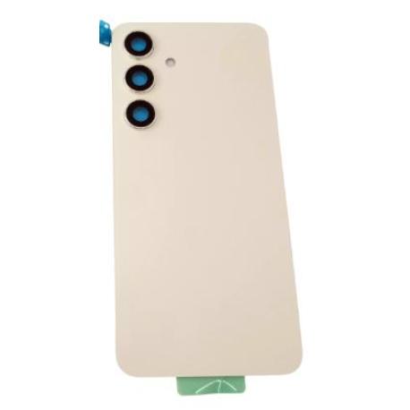 TAPA TRASERA DE BATERIA PARA  GALAXY S24 SM-S921 - CON LENTE - AMARILLA