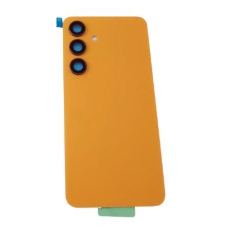 TAPA TRASERA DE BATERIA PARA  GALAXY S24 SM-S921 - CON LENTE - NARANJA