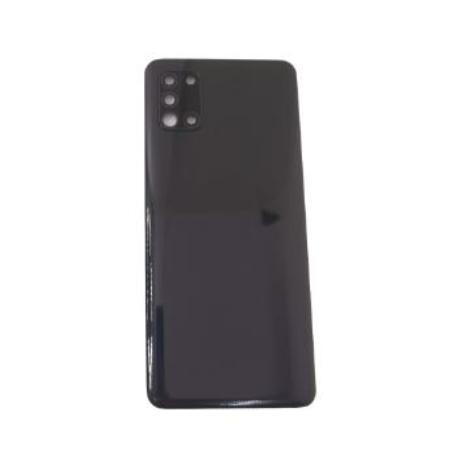 TAPA TRASERA DE BATERIA PARA  GALAXY A31 SM-A315 - CON LENTE - NEGRA